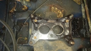 The gasket underneath the carb in my Ford F-100 was put in backwards. 